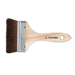 Brocha pelo de camello de 4' con mango de madera, Truper BRT-4C