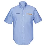 Camisa azul para caballero, manga corta talla G, Truper CAM-AZ-CL