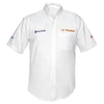 [60364] Camisa blanca para caballero, manga corta talla CH, Truper CAM-BCO-CS