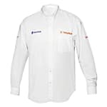 Camisa blanca para caballero, manga larga talla XXG, Truper CAM-BCO-LXXL