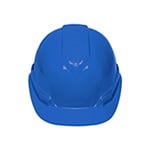 Casco de seguridad ventilado, ajuste de matraca, azul CAS-ZI
