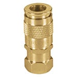 Cople rápido de latón, cuerda 1/4 NPT, Truper CORUM
