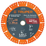 [15154] Disco de diamante de 7' x 1.6 mm para corte metal, Truper DID-470
