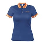 Playera tipo polo dry fit azul, para dama, talla M, Truper DRY-AD-M