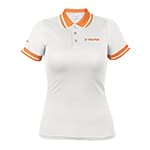 Playera tipo polo dry fit blanca, para dama, talla G, Truper DRY-BD-G