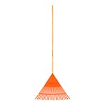 Escoba plástica para jardín, flexible, 22 dientes, mango 48' EP-22F