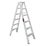 Escalera de tijera doble, tipo ll, 5 escalones, Truper ESTD-25