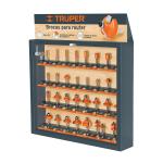 Exhibidor con 30 brocas para router, Truper EXMO-ROU