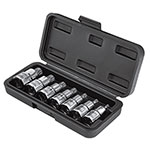 [101305] Juego de 7 dados cuadro 1/2' punta corta bristol, en estuche JD-1/2X7-BC