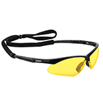 Lentes seguridad ambar antiempaño c/cordón ajustable, Sport LESP-SA