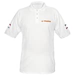 Playera tipo polo blanca, para caballero, talla CH, Truper POL-BC-C