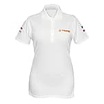Playera tipo polo blanca, para dama, talla G, Truper POL-BD-G