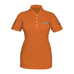 Playera tipo polo naranja, para dama, talla CH, Truper POL-ND-C
