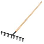 Rastrillo recto reforzado, 16 dientes, mango de 60', Truper R-16MX