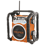Radio digital AM/FM pantalla LCD, resistente al agua, Truper RADIO