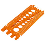 Regleta medidora de tuercas y tornillos, 22 cm, Truper REGLA-22