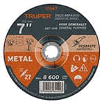 [12567] Disco Tipo 27 de 7' x 6.4 mm para desbaste de metal, Truper ABT-999