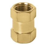 [19025] Cople de latón, tipo FF, cuerda 1/4 NPT, Truper COPLE