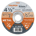 [11584] Disco Tipo 41 de 4-1/2' x 1.2 mm corte fino de metal, Sable DICOF-4512
