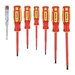 [14196] Juego 6 desarmadores dieléctricos y 1 probador de corriente DTJ-7D
