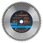 [12685] Disco sierra 12' para aluminio, 80 dientes centro 1', Truper ST-1280A